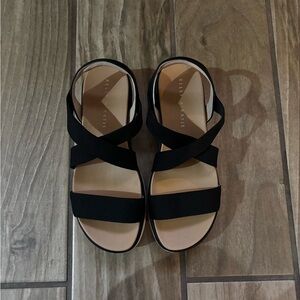Kelly & Katie Black Strappy Sandals